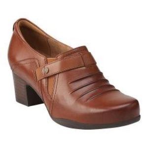 Clarks leather Brown Shoe Bootie 10 Wide